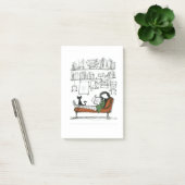 Een Stille Leesochtend | Met de Hand Getekende Boe Post-it® Notes (Kantoor)