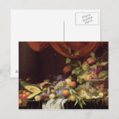 Een stille levensloop van fruit op een omheinde ra briefkaart (Voorkant / Achterkant)