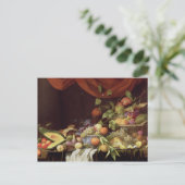 Een stille levensloop van fruit op een omheinde ra briefkaart (Staand voorkant)