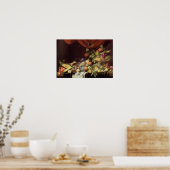 Een stille levensloop van fruit op een omheinde ra poster (Keuken)