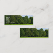 Een stille middag in het park mini visitekaartje (Voorkant / Achterkant)