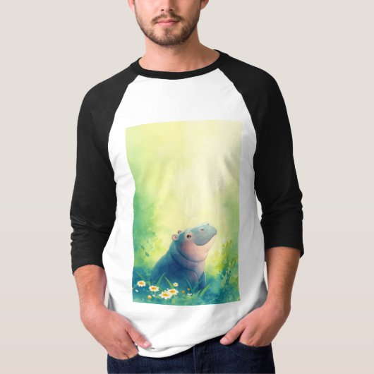Een Stille Moment van een Nijlpaard T-shirt (Voorkant)