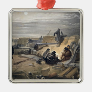 Een stille nacht in de Batterijen, bord uit 'The S Metalen Ornament
