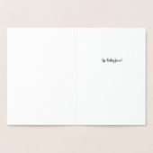 Een stille nacht met een pasgeborene? Folie feestd Kaarten (Binnen)