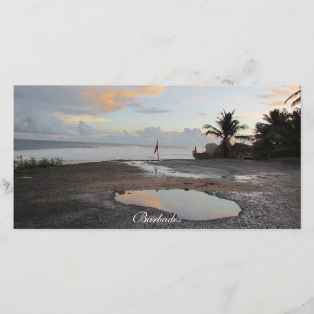 Een Stille Ochtend - Barbados Fotokaart (Voorkant)