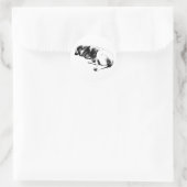 Een Stille Onderbreking Ronde Sticker (Tas)