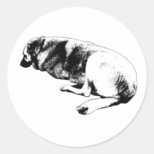 Een Stille Onderbreking Ronde Sticker (Voorkant)