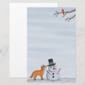 Een Stille Sneeuwdag Briefpapier (Voorkant / Achterkant)