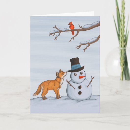 Een Stille Sneeuwdag Kaart (Voorkant)