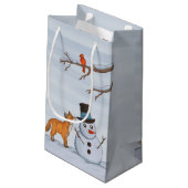Een stille sneeuwdag klein cadeauzakje (Achterkant Gekanteld)