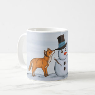 Een stille sneeuwdag koffiemok