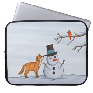 Een stille sneeuwdag laptop sleeve