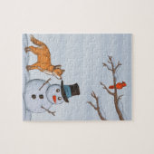 Een stille sneeuwdag legpuzzel (Horizontaal)