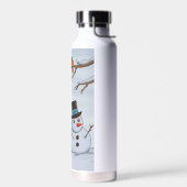 Een stille sneeuwdag waterfles (Links)