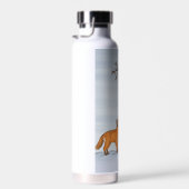 Een stille sneeuwdag waterfles (Rechts)