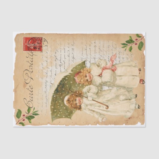 Een stille speelse krant tissuepapier (Voorkant)