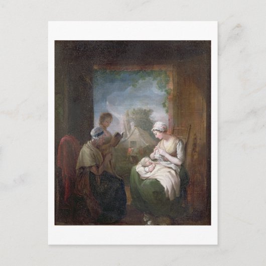 Een stille tijd, c.1810 (olie op canvas) briefkaart (Voorkant)