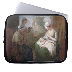 Een stille tijd, c.1810 (olie op canvas) laptop sleeve