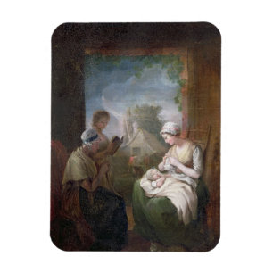 Een stille tijd, c.1810 (olie op canvas) magneet