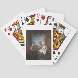 Een stille tijd, c.1810 (olie op canvas) pokerkaarten