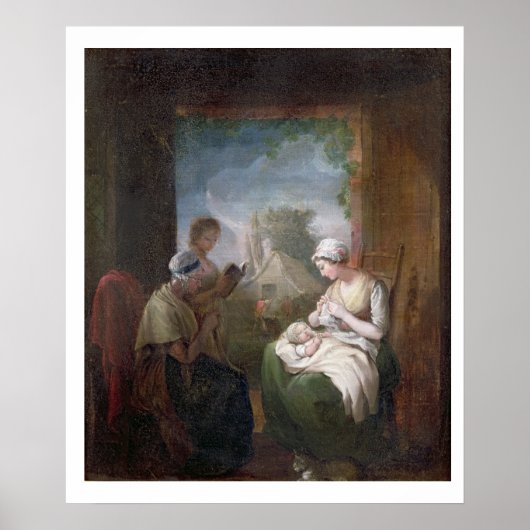 Een stille tijd, c.1810 (olie op canvas) poster (Voorkant)