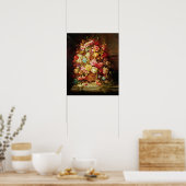 Een stilleven met bloemen door Hans Zatzka - poste Poster (Keuken)