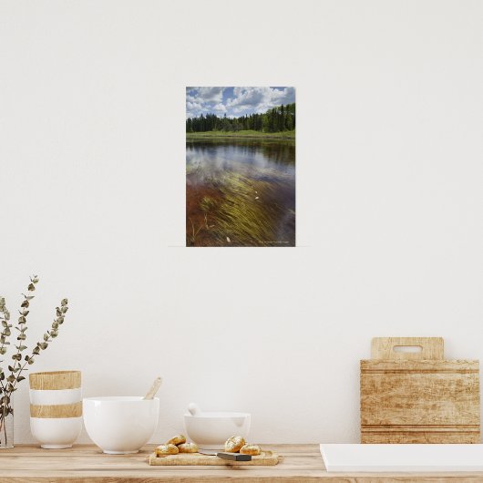 Een stilstaand beeld dat de wolken weergeeft poster (Keuken)