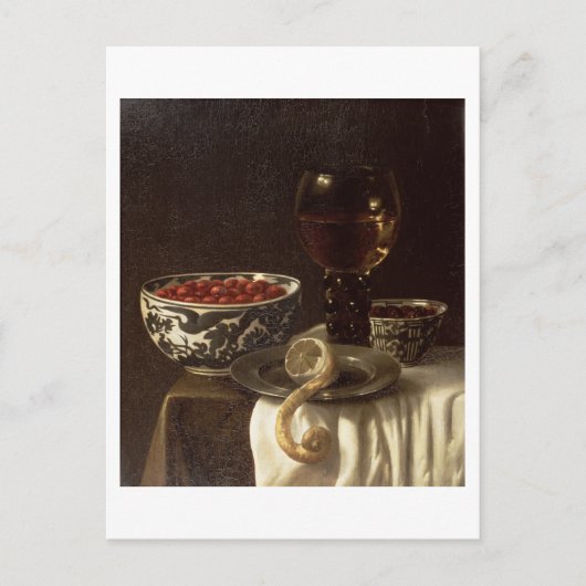 Een stilstaand leven briefkaart (Voorkant)