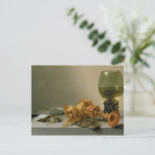 Een stilstaand leven met een Roemer en een Gilt Cu Briefkaart (Staand voorkant)