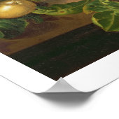 Een stilstaand leven op een marmerrand poster (Hoek)