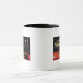 Een stilstaand leven op een Tazza met bloemen Mok (Midden)