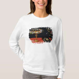 Een stilstaand leven op een Tazza met bloemen T-shirt