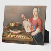 Een stilstaand leven van vlees en vis met een kook fotoplaat (Zijkant)