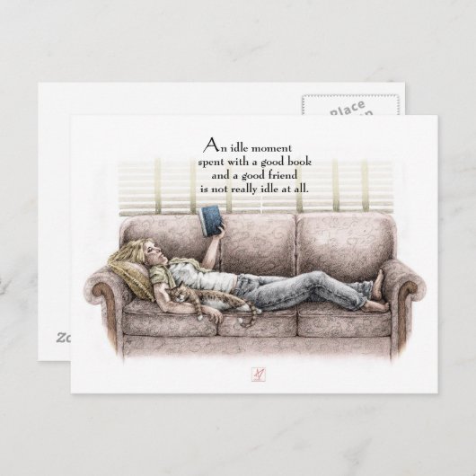 Een stilstaand moment -  briefkaart (Voorkant / Achterkant)