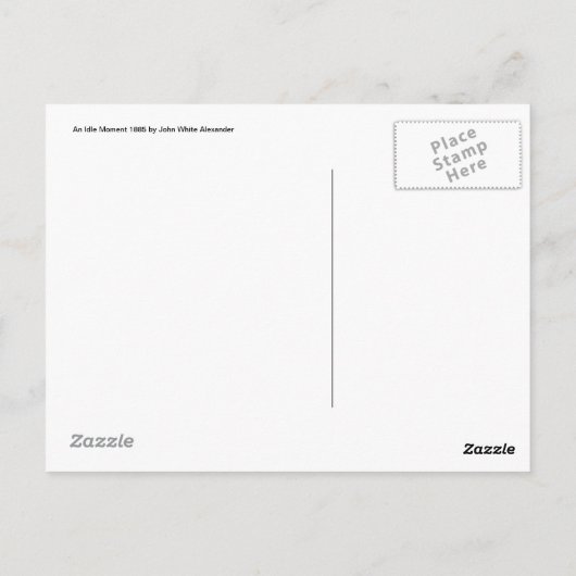 Een stilstaand moment briefkaart (Achterkant)