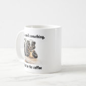 Een stinkdier dat het ontkent koffiemok (Voorkant links)
