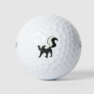 Een stinkdier golfballen