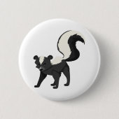 Een stinkdier ronde button 5,7 cm (Voorkant)