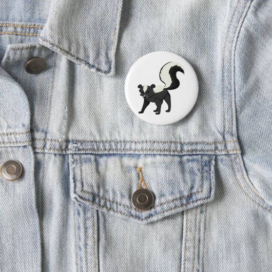 Een stinkdier ronde button 5,7 cm (In situ)