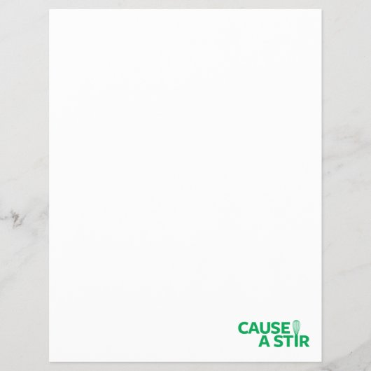 Een Stir veroorzaken Flyer (Voorkant)