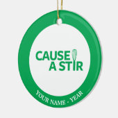 Een Stir veroorzaken Keramisch Ornament (Links)