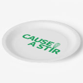 Een Stir veroorzaken Papieren Bordje (Gekanteld)