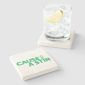 Een Stir veroorzaken Stenen Onderzetter (Zijkant)