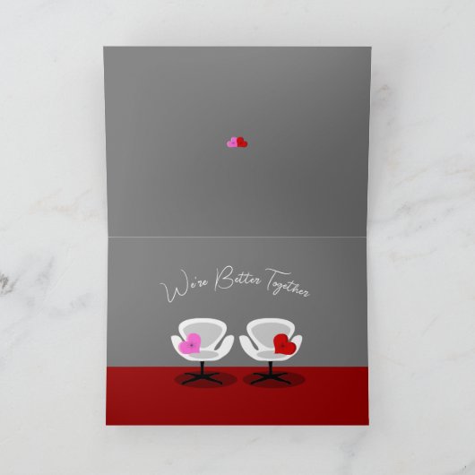 Een stoel hebben feestdagen kaart (Binnen)