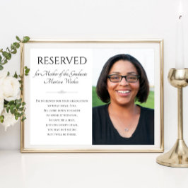 Een stoel opslaan voor moeder van het Afstuderen g Poster