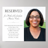 Een stoel opslaan voor moeder van het Afstuderen g Poster (Voorkant)