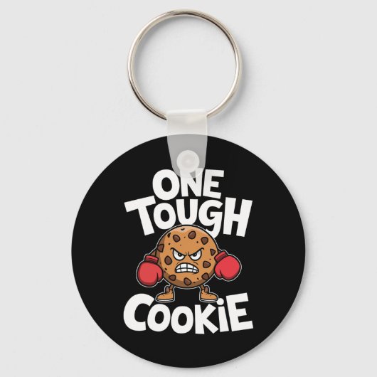 Een stoere Cookie Boxer Boxing Funny Cookie Lover Sleutelhanger (Voorkant)