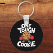 Een stoere Cookie Boxer Boxing Funny Cookie Lover Sleutelhanger (Voorkant)