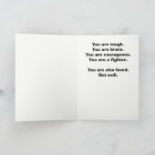 Een stoere cookie wordt goed kaart (Binnen)