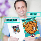 Een stoere cookie wordt goed kaart